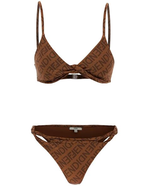 fendi lycra bikini|fendi high waisted bikini.